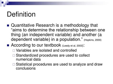 quantitative research definition